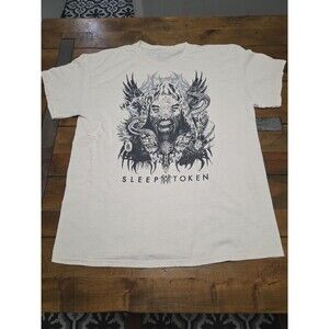 Sleep Token Vessel Tour Serpent T Shirt Cream Ivory Graphic Metal Band Tee XL